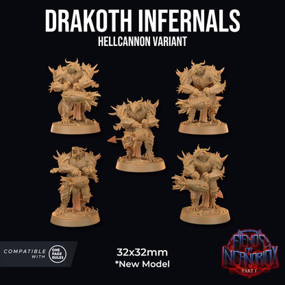 Drakoth Infernals (5-pk) by Dragon Trappers Lodge | Please Read Description