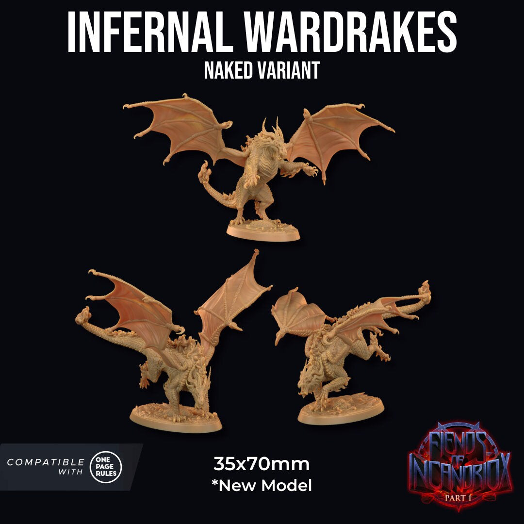 Infernal Wardrakes (Bare) by Dragon Trappers Lodge | Please Read Description