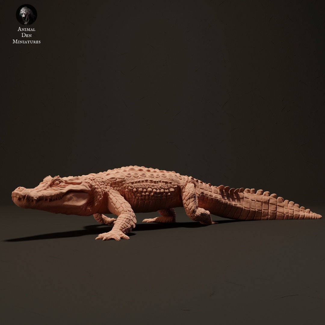 Black Caiman 1:24 scale by Animal Den | Please Read Description