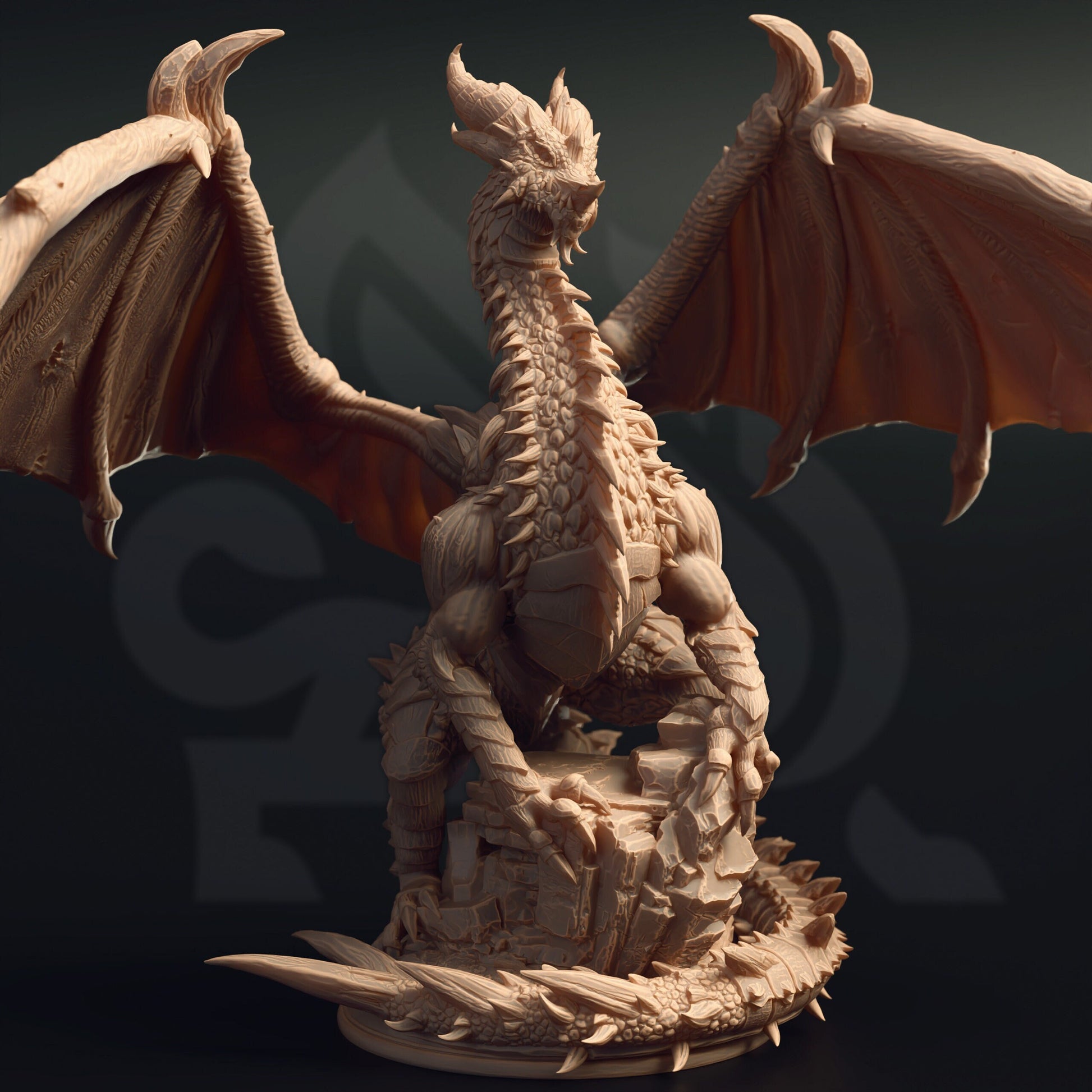 Kurorgor, Ancient Black Dragon by DM Stash | Please Read Description