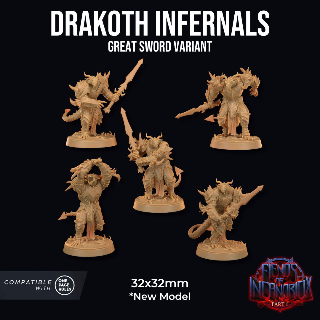 Drakoth Infernals (5-pk) by Dragon Trappers Lodge | Please Read Description