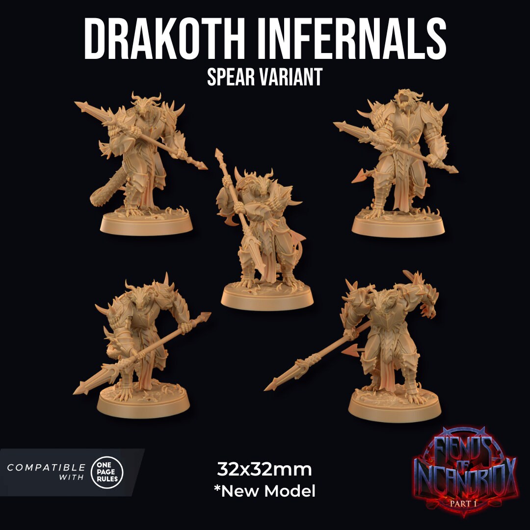 Drakoth Infernals (5-pk) by Dragon Trappers Lodge | Please Read Description