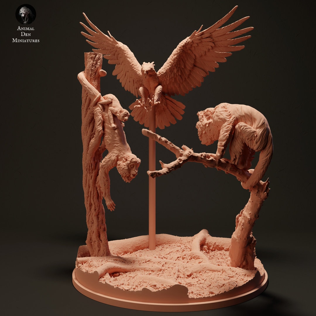 Harpy Eagle 1:24 scale by Animal Den | Please Read Description
