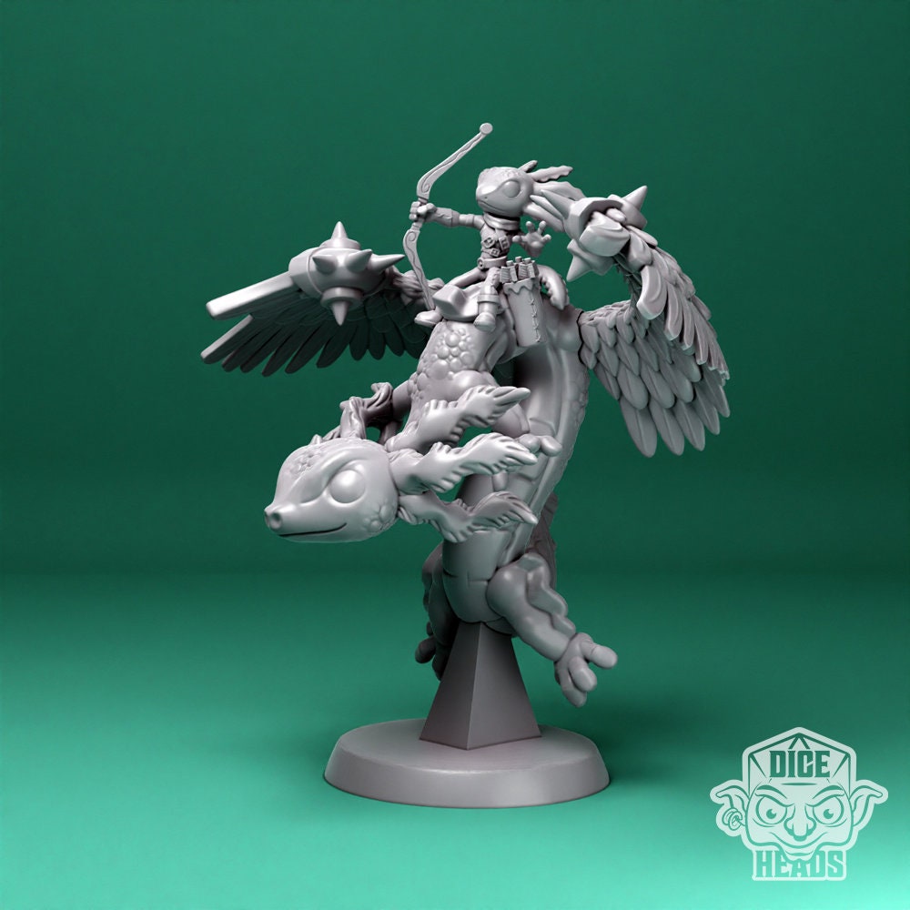 Axolotl Dragon Mounts by Dice Heads | Please Read Description