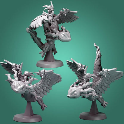 Axolotl Dragon Mounts by Dice Heads | Please Read Description