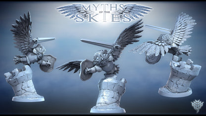 Winged Owl Knights by Mini Monster Mayhem | Please Read Description