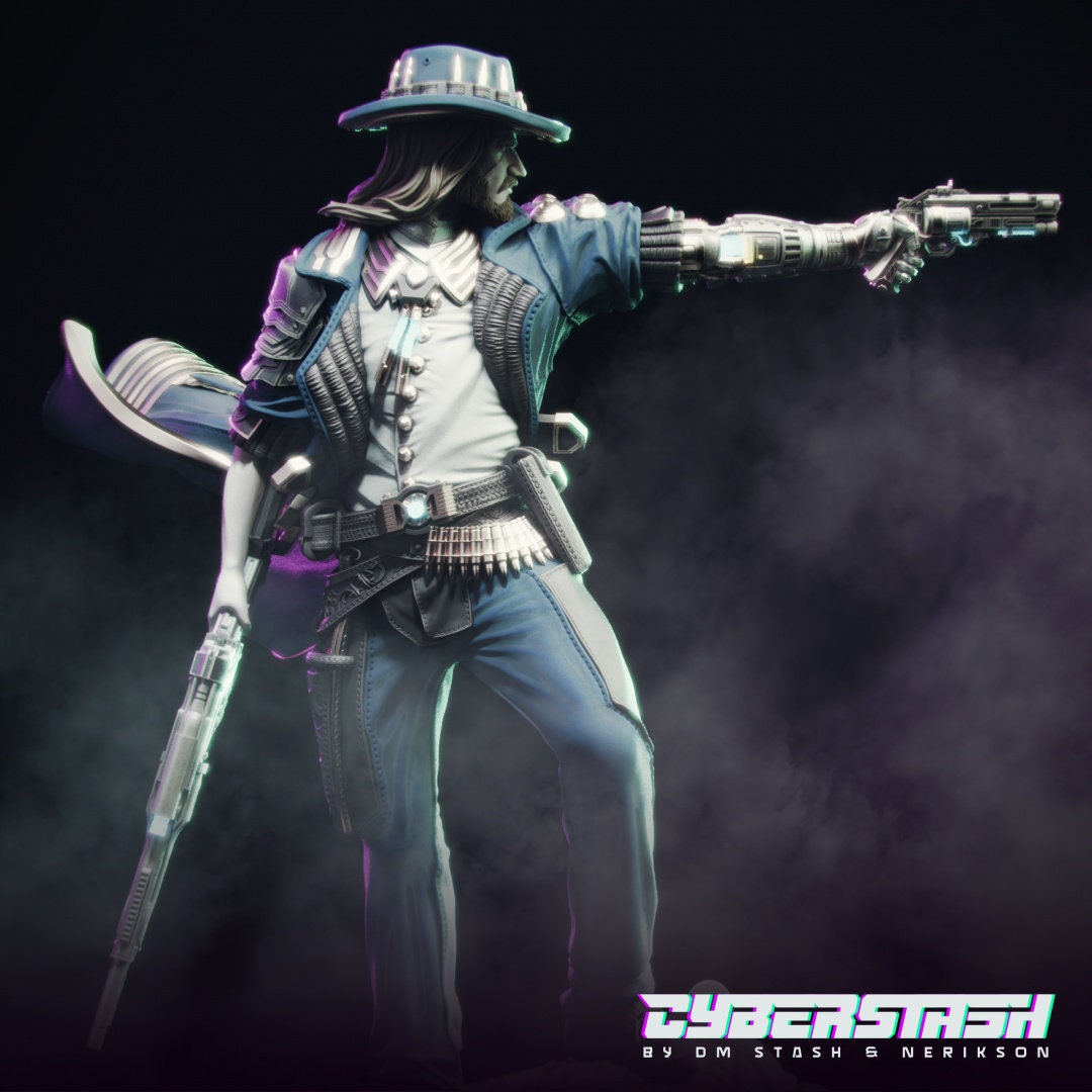 Cyber Cowboy Frederick "Vulcan" Silvers by Cyberstash | Please Read description