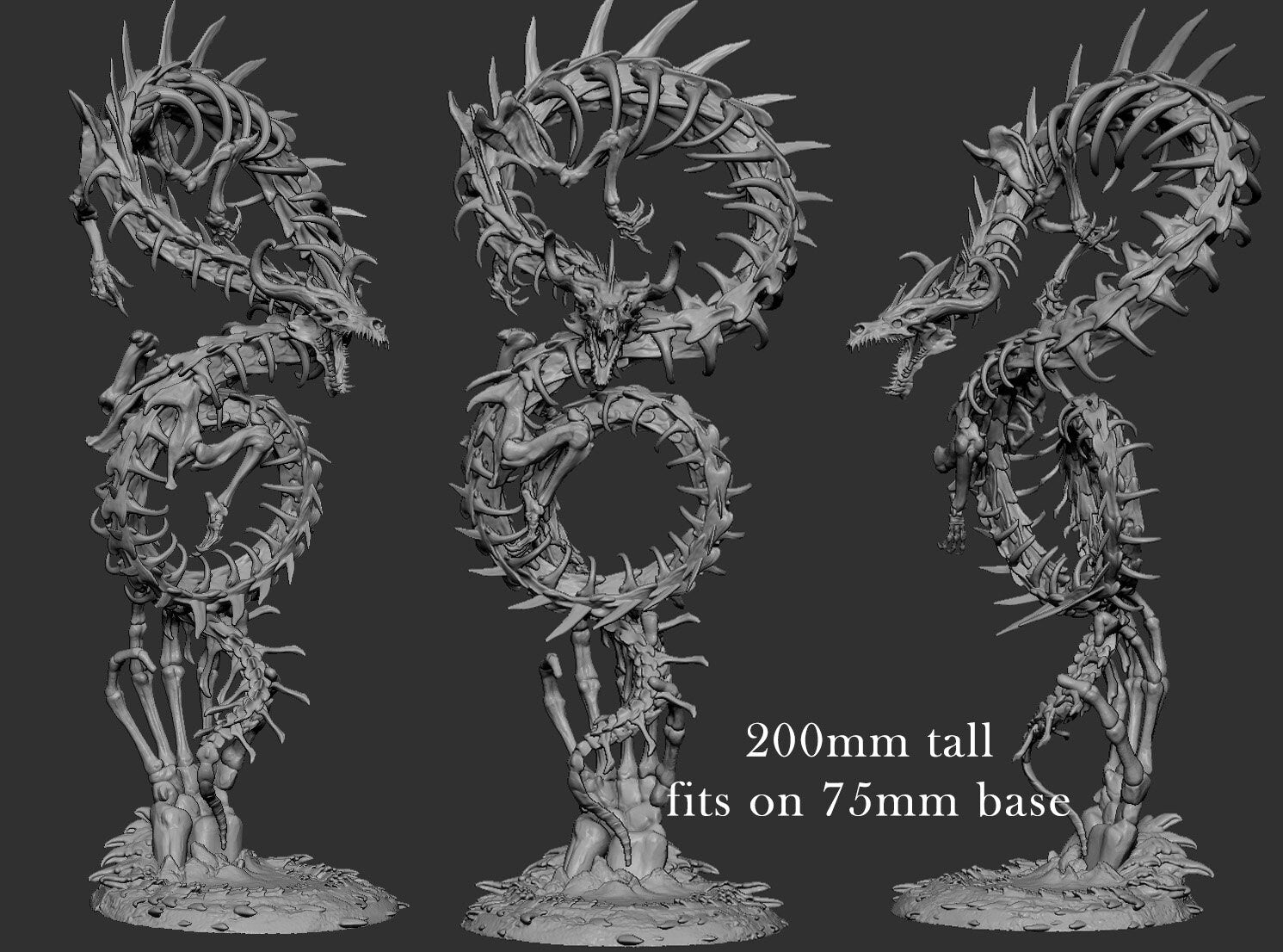 Death Coil Dragon by Mini Monster Mayhem | Please Read Description
