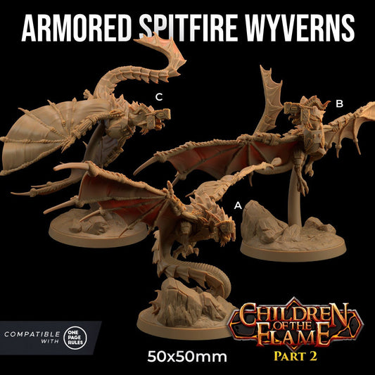 Armored Spitfire Wyverns by Dragon Trappers Lodge | Please Read Description