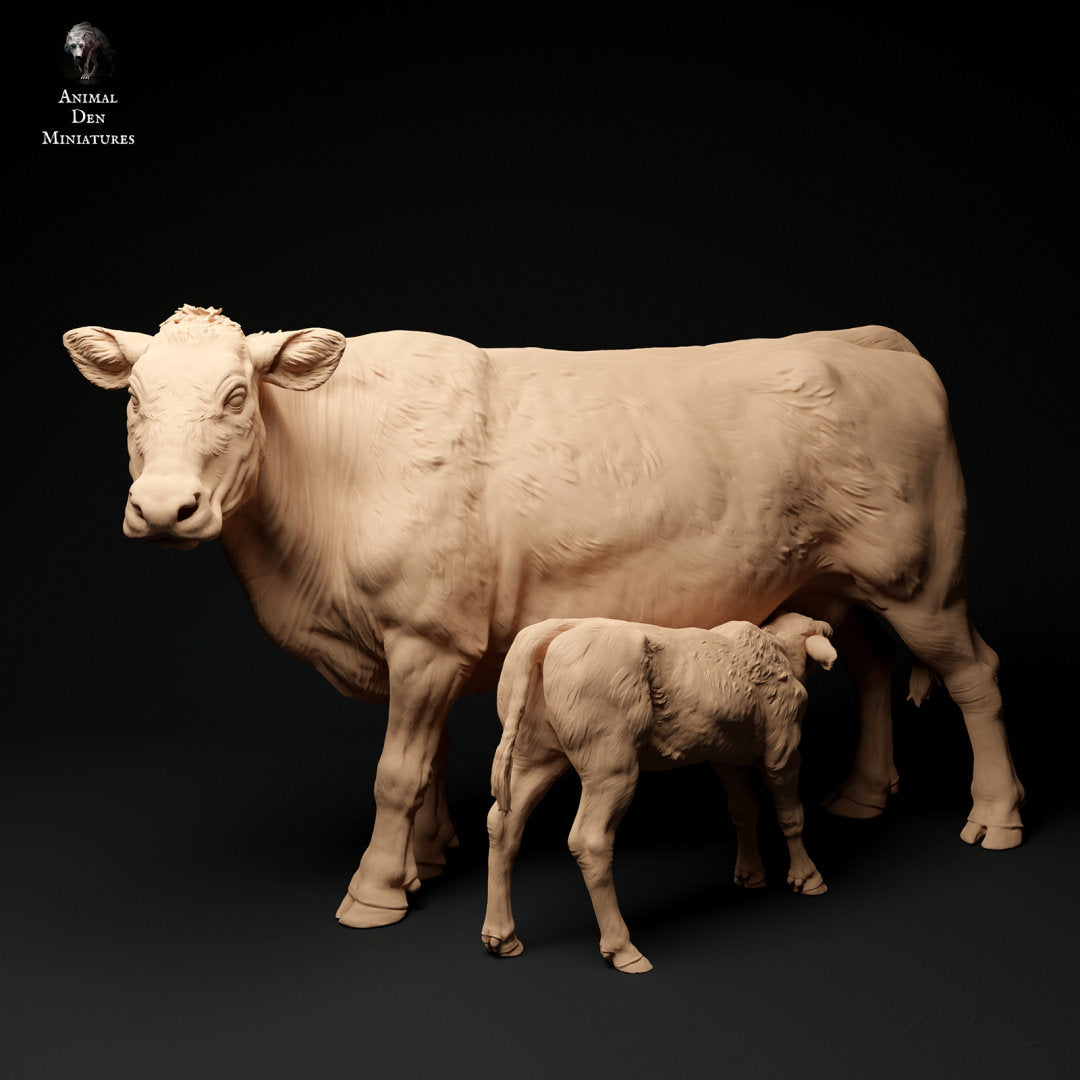 Red Devon Cows 1:24 scale by Animal Den | Please Read Description