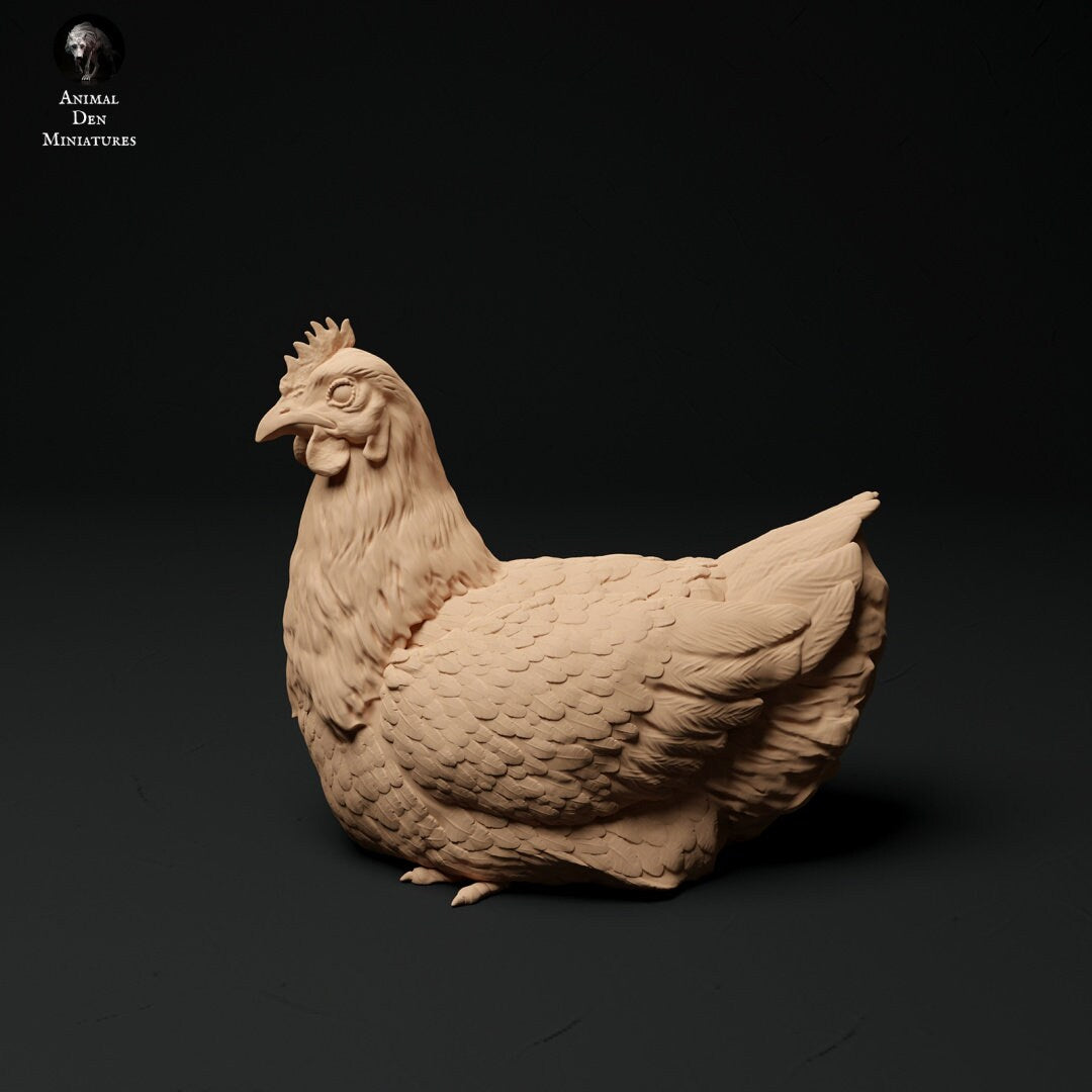 Chickens 1:24 scale by Animal Den | Please Read Description
