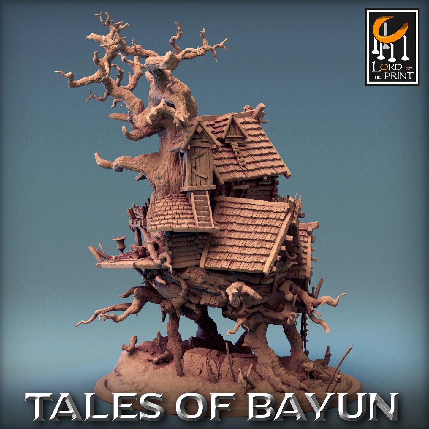 Isba, Baba Yaga's Hut by Lord of the Print | Please Read Description