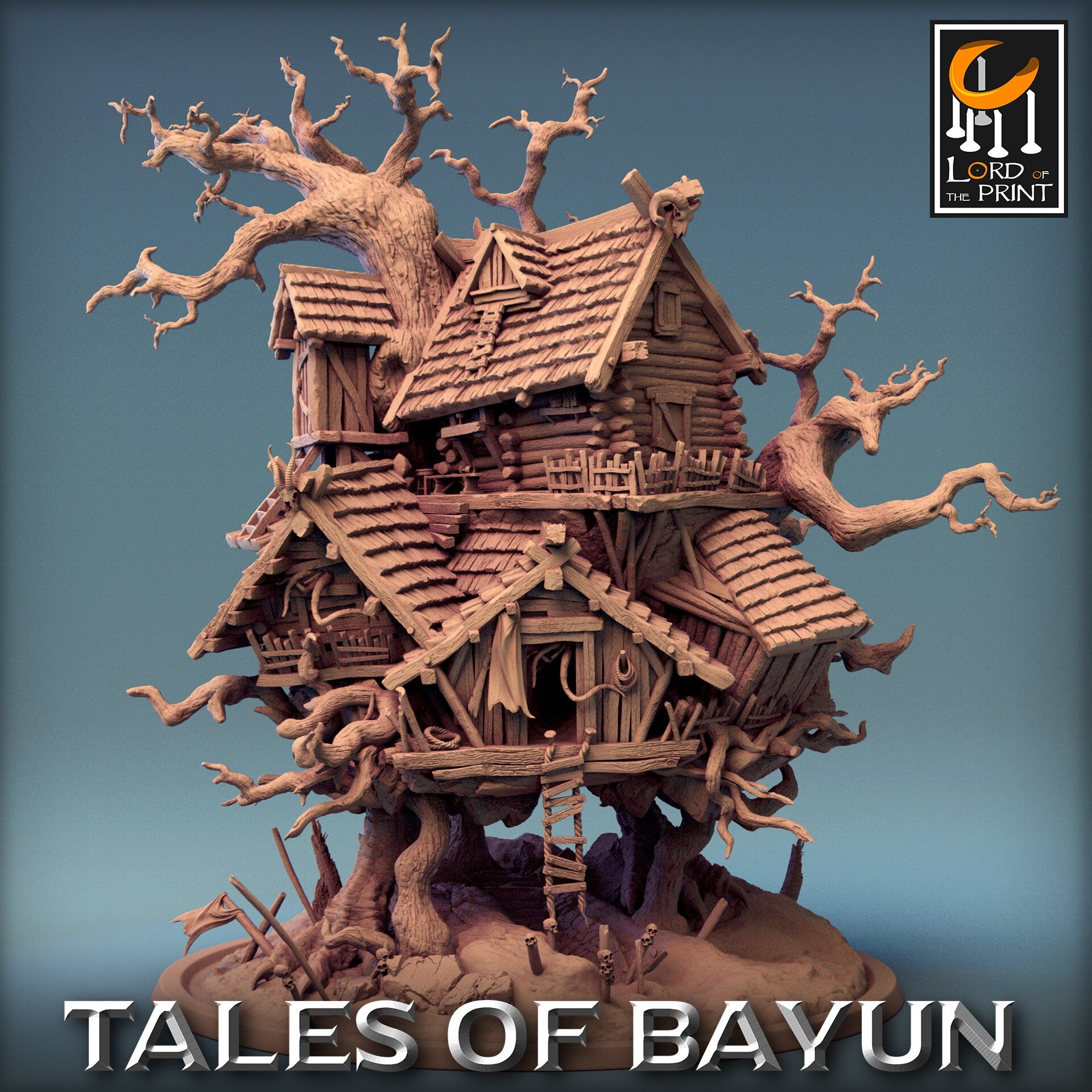 Isba, Baba Yaga's Hut by Lord of the Print | Please Read Description