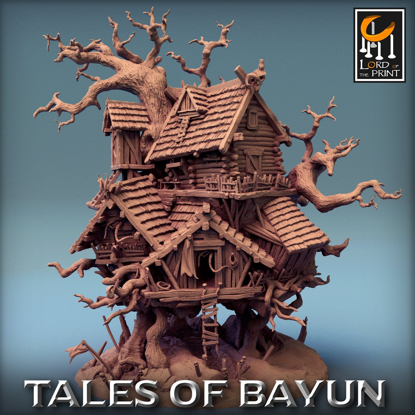 Isba, Baba Yaga's Hut by Lord of the Print | Please Read Description