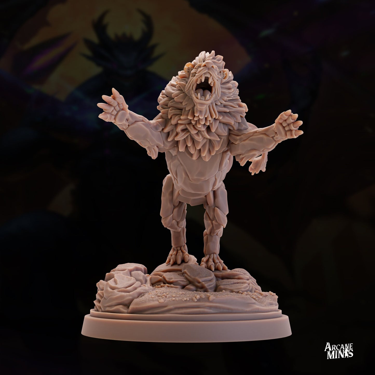 Stonemane Lion by Arcane Minis | Please Read Description