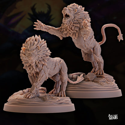 Stonemane Lion by Arcane Minis | Please Read Description