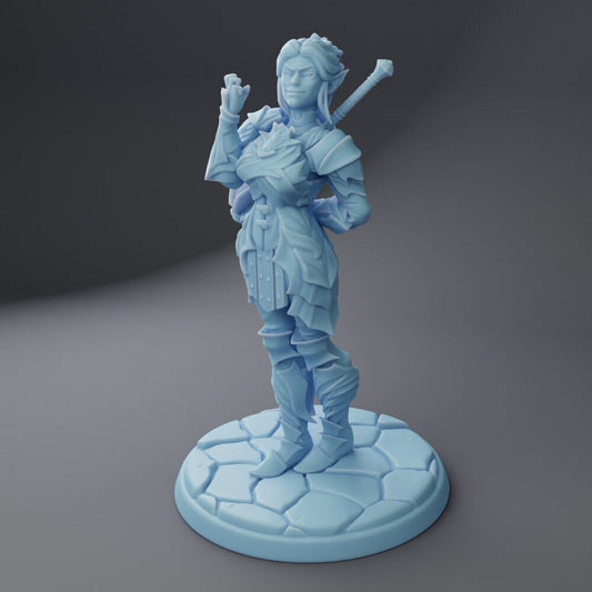 Mindy, the Drow Paladin by Twin Goddess Minis | Please Read Description