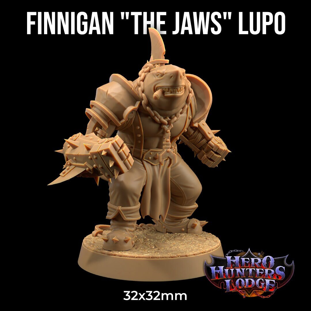 Finnigan, the Jaws Lupo by Dragon Trappers Lodge | Please Read Description