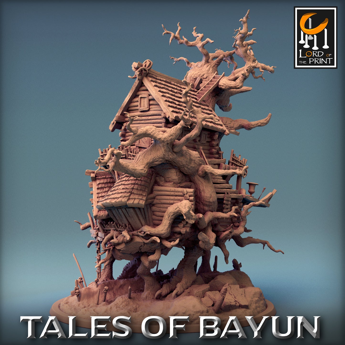 Isba, Baba Yaga's Hut by Lord of the Print | Please Read Description