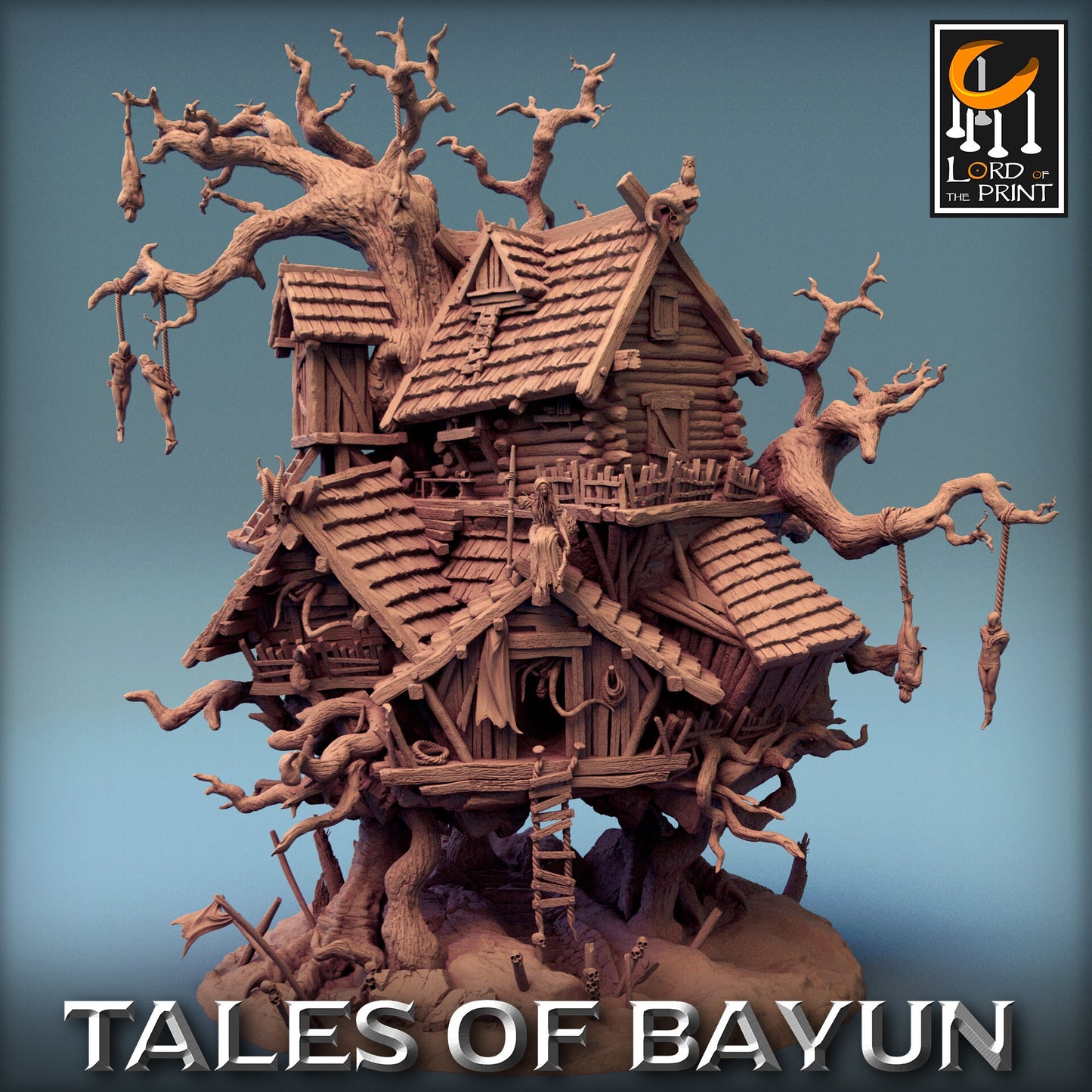 Isba, Baba Yaga's Hut by Lord of the Print | Please Read Description