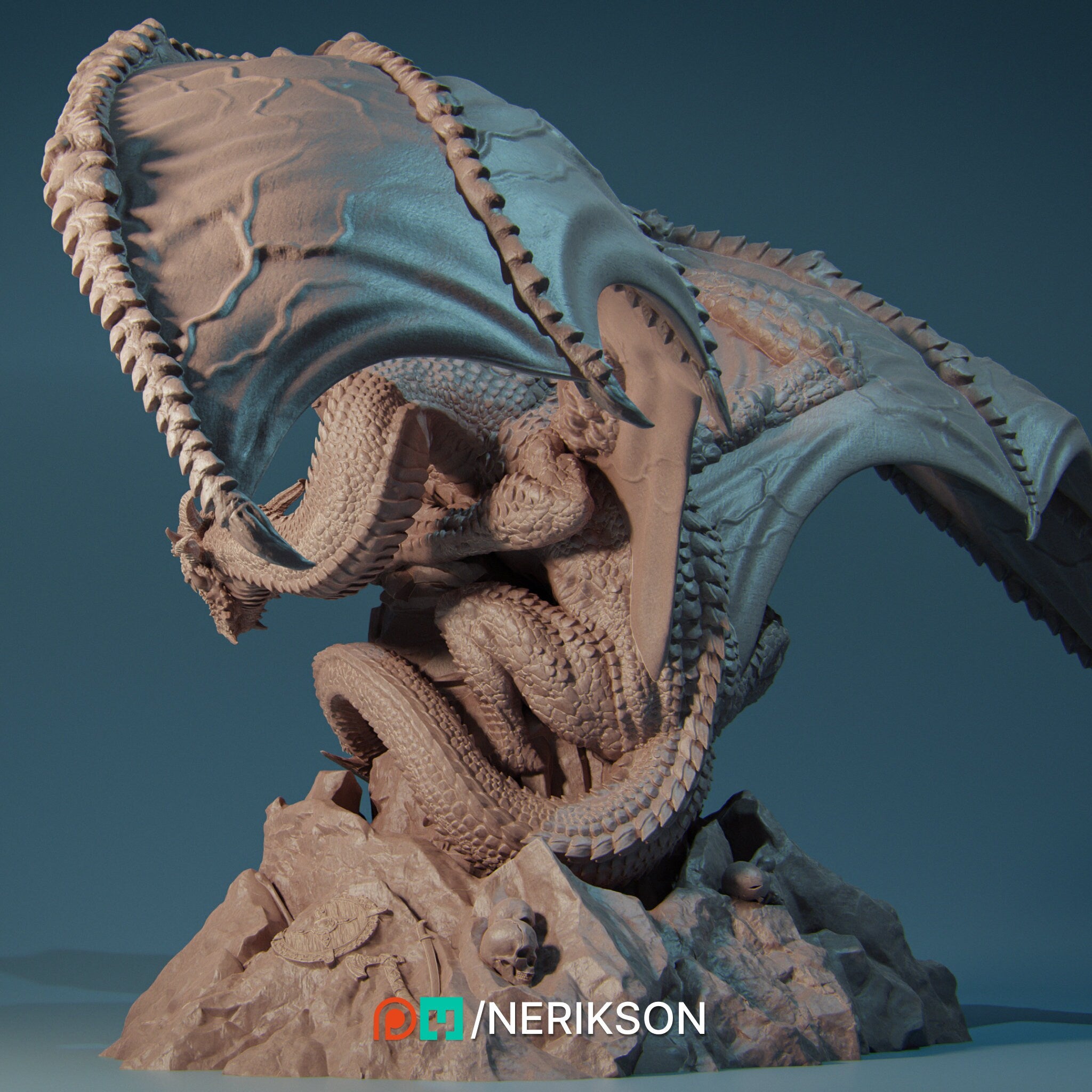 Zmei the Three-Headed-Dragon by Nerikson | Unpainted – The Meeple Room