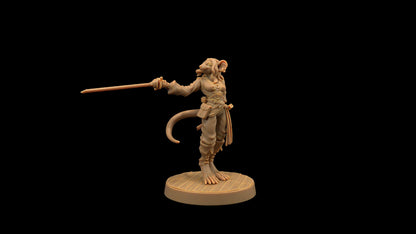 Millie, Ratfolk Fencer by Dragon Trappers Lodge | Please Read Description