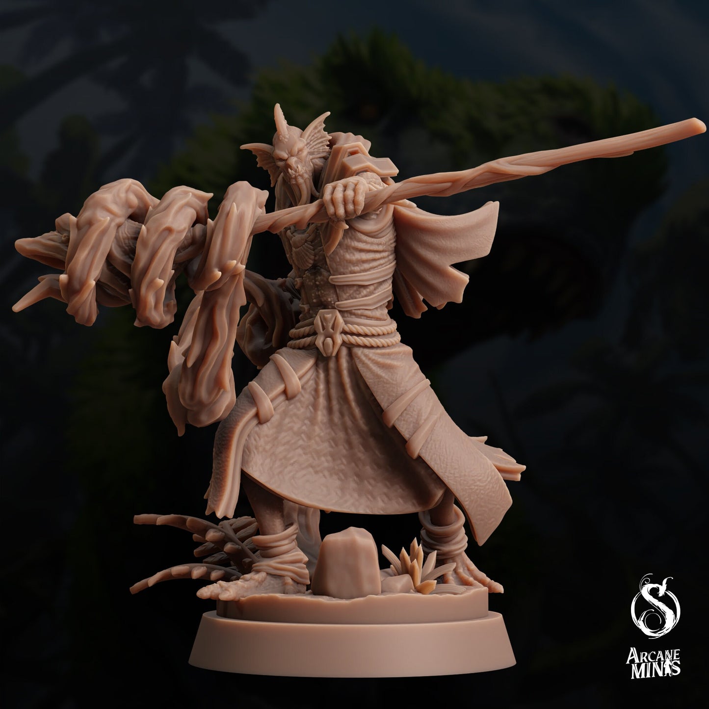 Sahuagin Warlock by Arcane Minis | Please Read Description