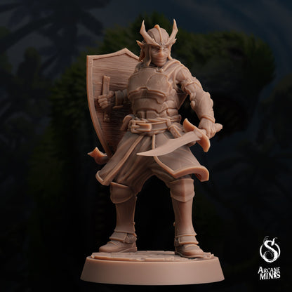 Tiefling Town Guard by Arcane Minis | Please Read Description