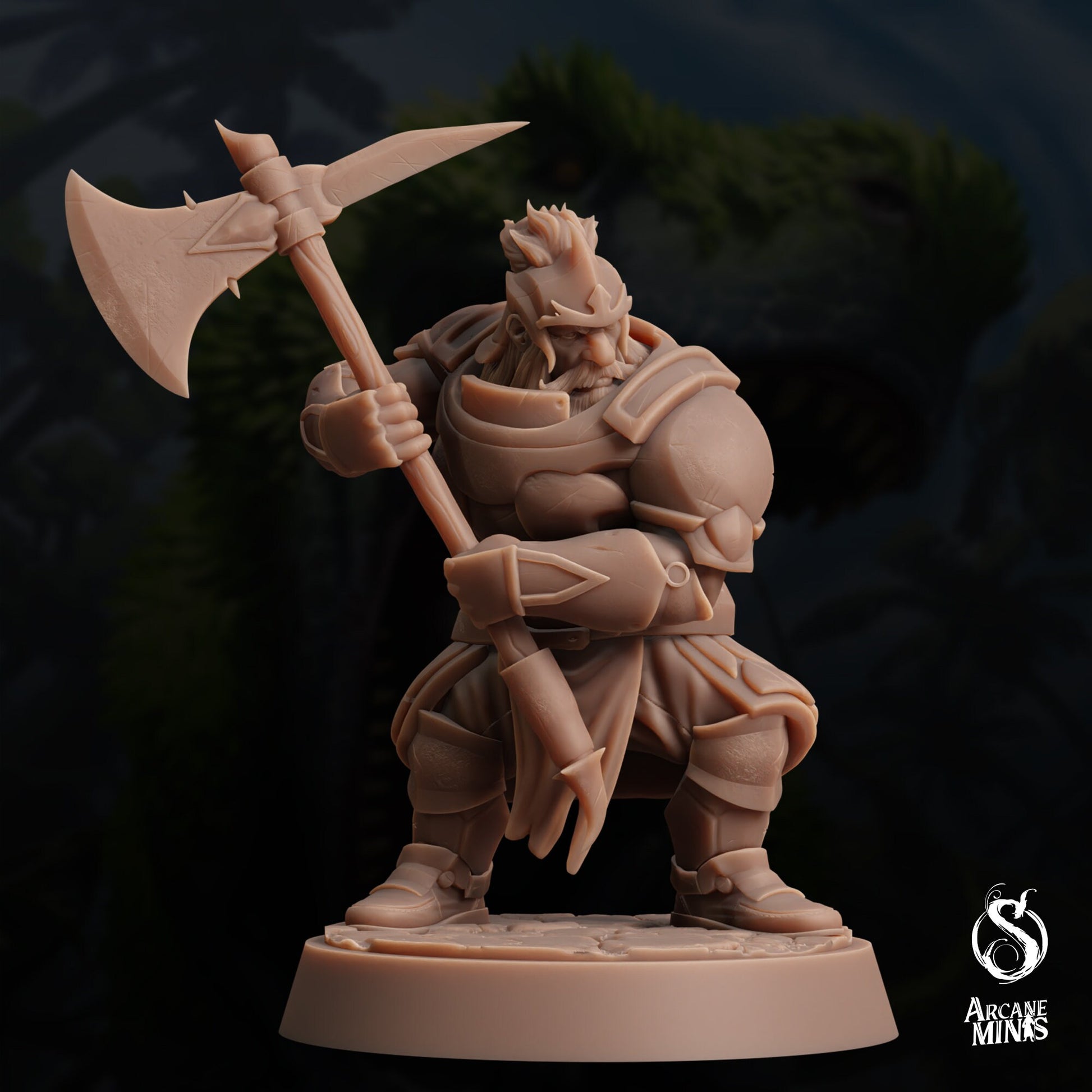 Dwarf Warden by Arcane Minis | Please Read Description